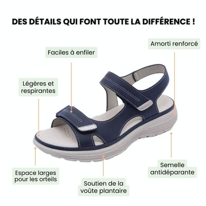Sandales à confort orthopédique pour femme