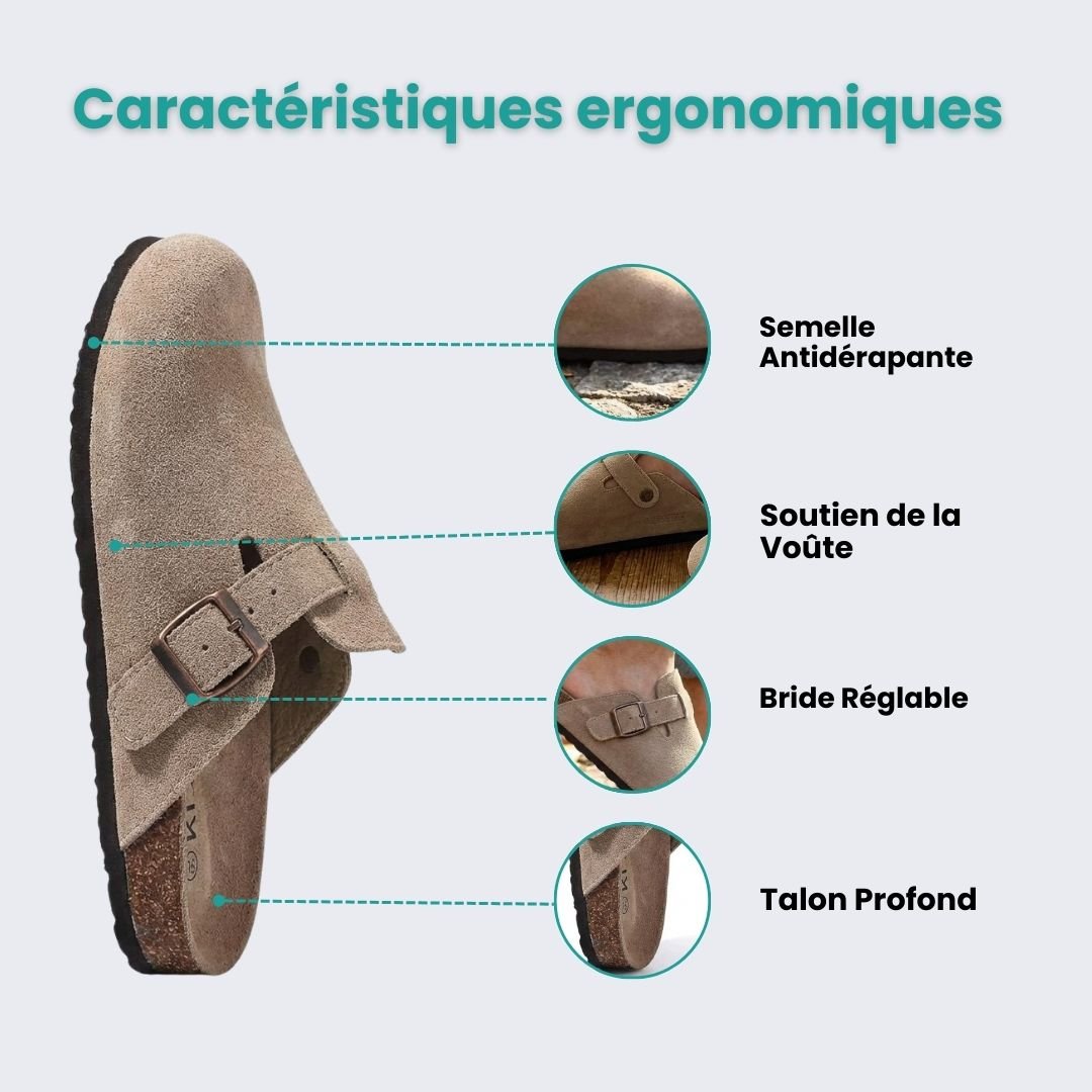 Sandales Femme en Liège – Amorti Naturel & Soutien