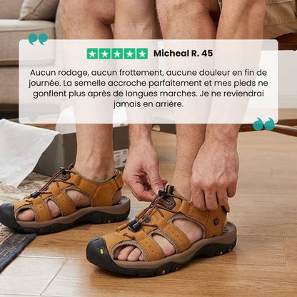 Sandales Homme Été avec Confort Orthopédique