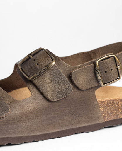 Sandales Homme Marron Clair Confort Été